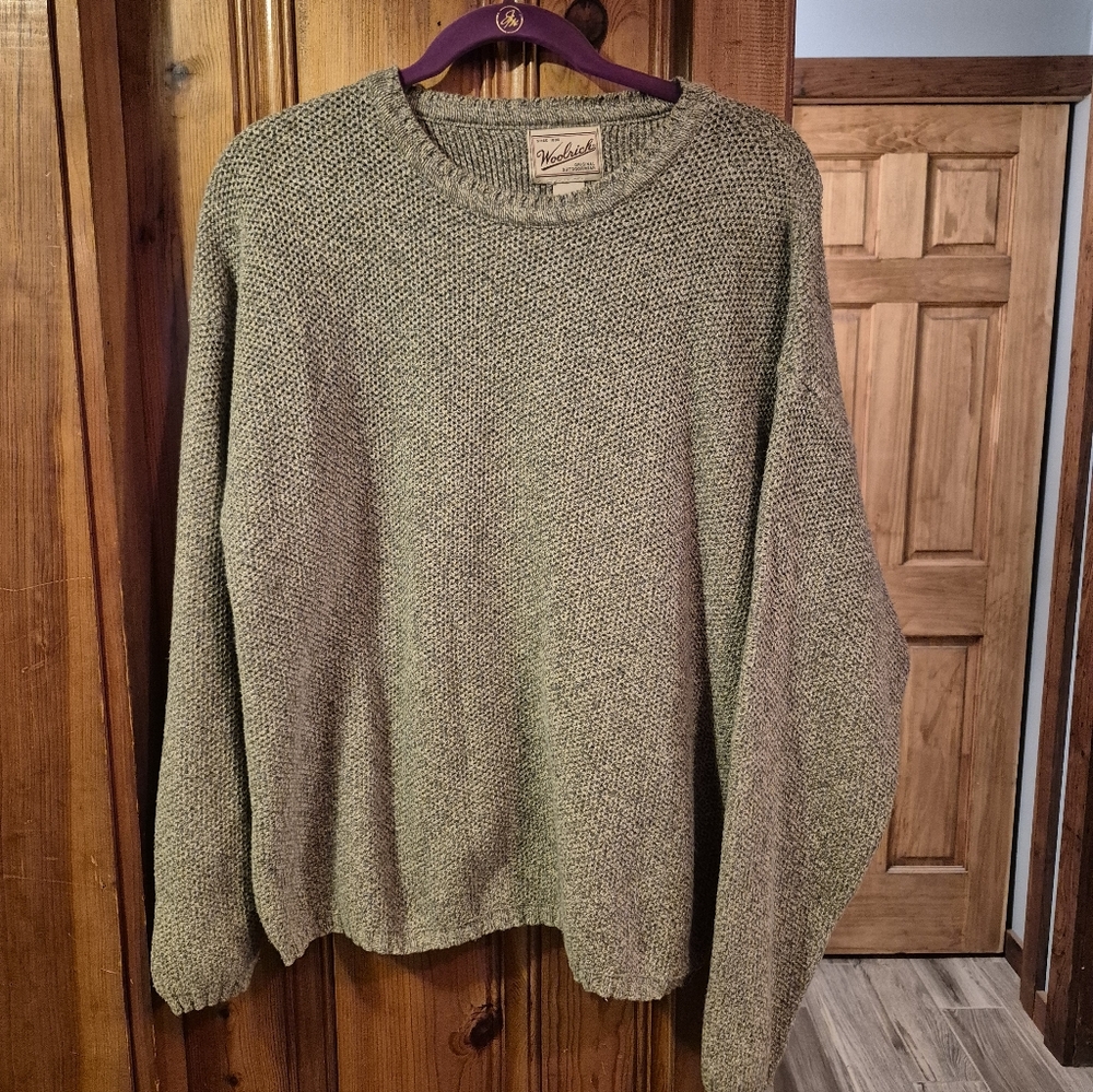 Vintage Woolrich Original Outdoor Wear Womens Large Knit Cotton Blend Sweater